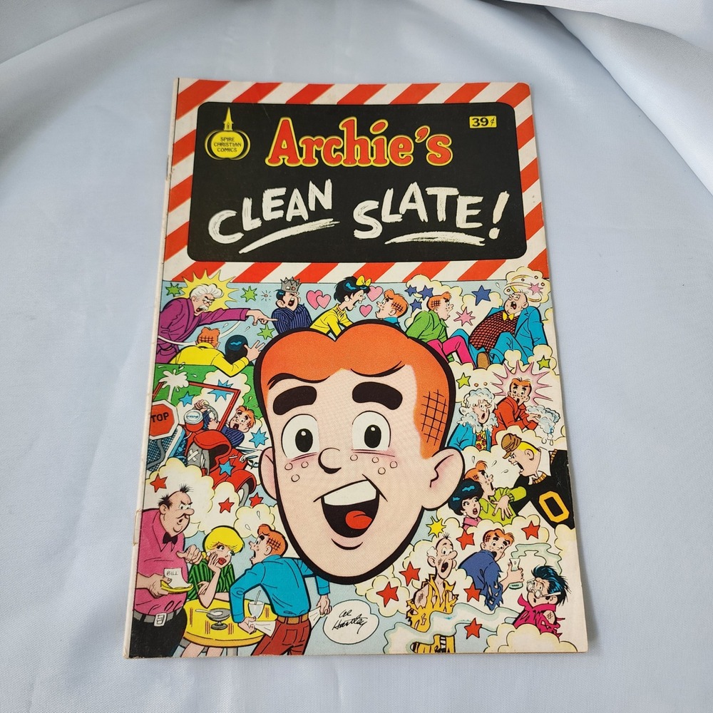 Archies Clean Slate #1 Spire Christian Comics Comic Book Vintage 1970 News Stand
